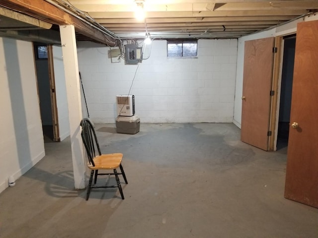 view of basement