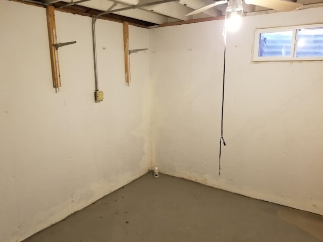 view of basement