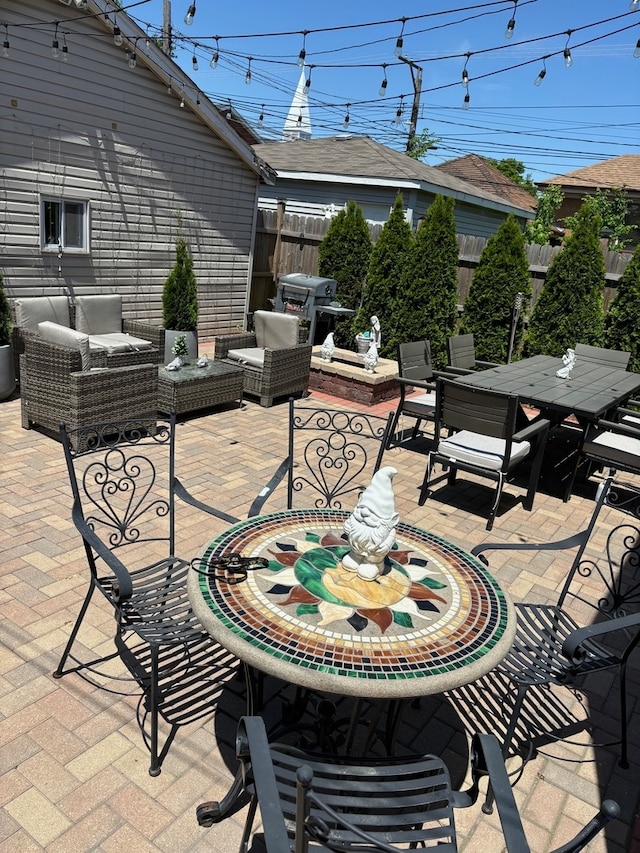 view of patio / terrace with outdoor lounge area