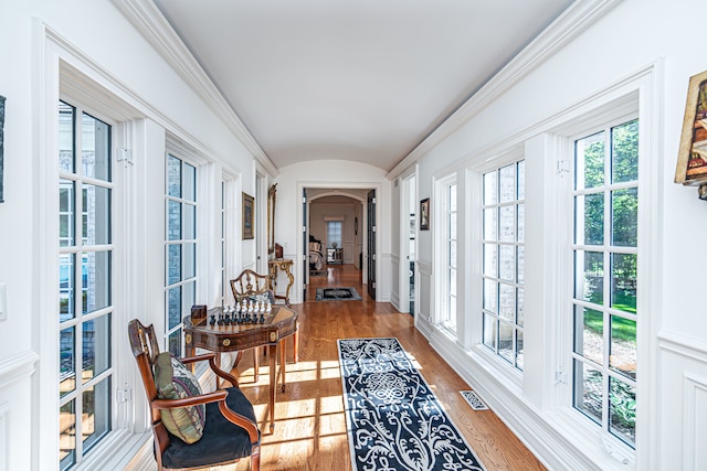 view of sunroom / solarium