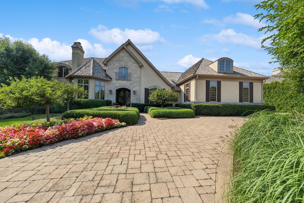 view of french provincial home