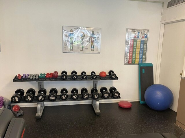 view of exercise room