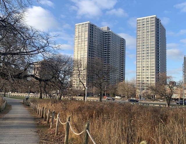 view of property's community with a view of city