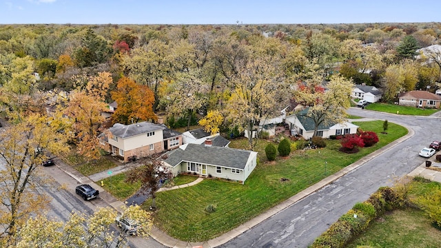 308 Minocqua St, Park Forest, IL 60466 - aerial perspective of suburban area featuring a heavily wooded area