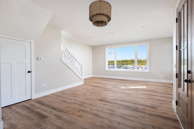 interior space featuring hardwood / wood-style flooring