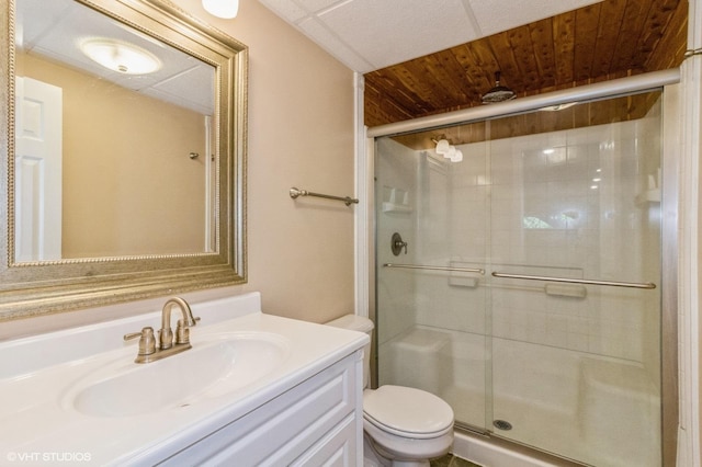 211 Grand Ridge Rd, Saint Charles, IL 60175 - bathroom with a stall shower, vanity, and toilet