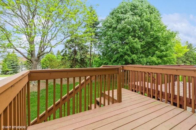 211 Grand Ridge Rd, Saint Charles, IL 60175 - wooden deck with a yard