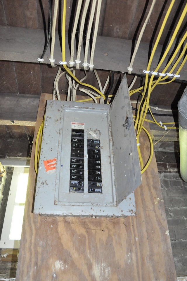 utility room featuring electric panel