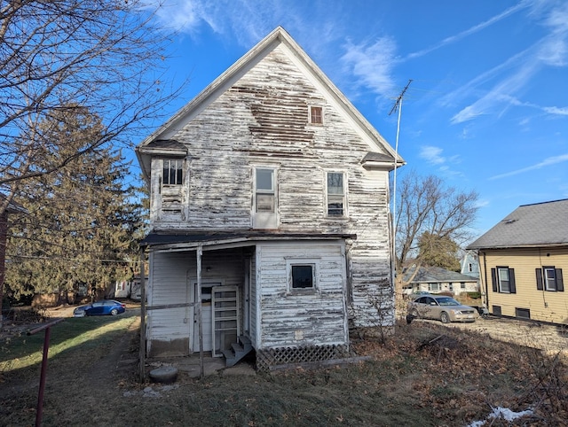 view of back of property