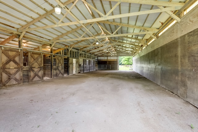 view of horse barn