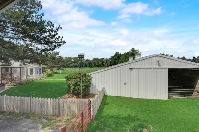 exterior space featuring a yard