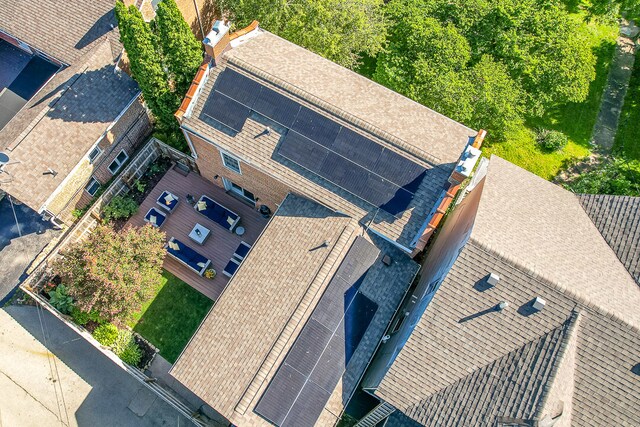 birds eye view of property