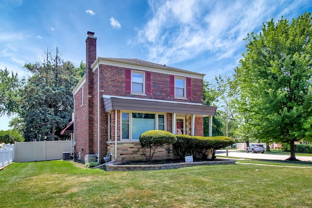 3415 W Maple St, Evergreen Park, IL 60805 - view of front of property featuring brick siding and a chimney