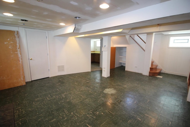 3415 W Maple St, Evergreen Park, IL 60805 - basement featuring stairs and recessed lighting
