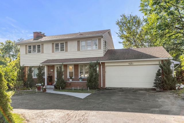 front facade featuring a garage