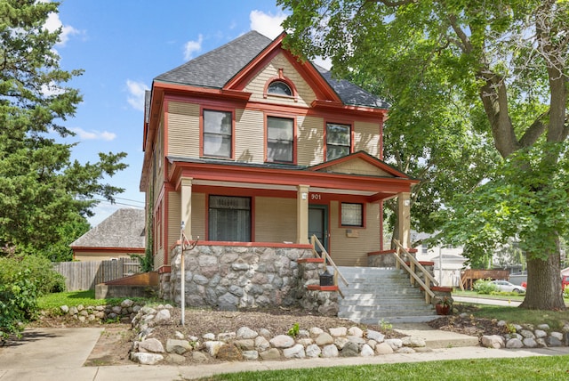 victorian-style house with a porch