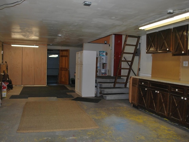 view of basement