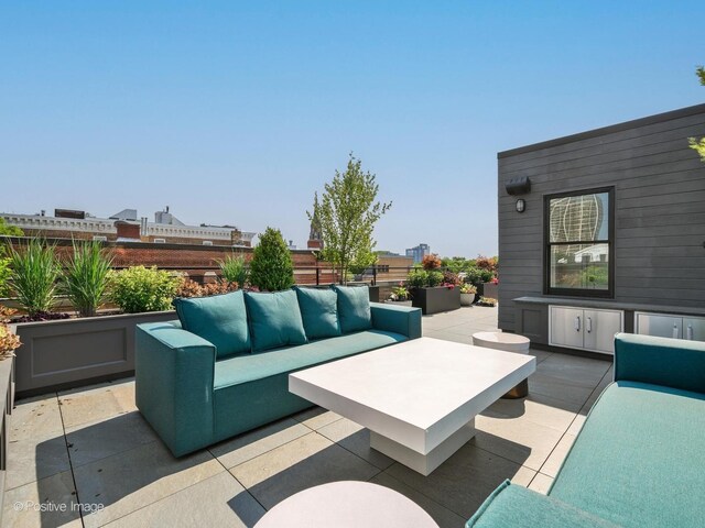 view of terrace with outdoor lounge area