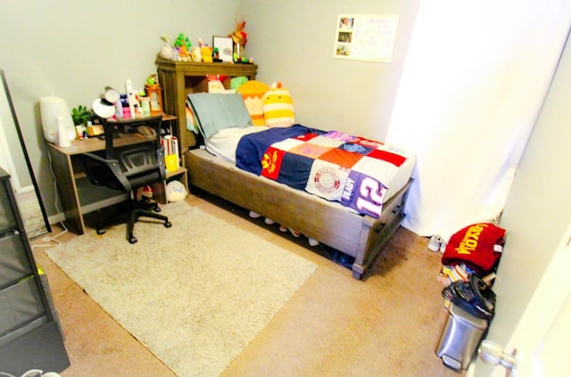 bedroom featuring carpet flooring