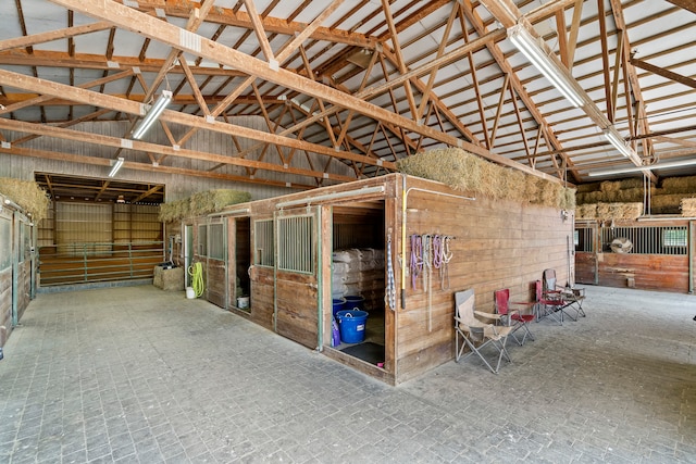 view of horse barn