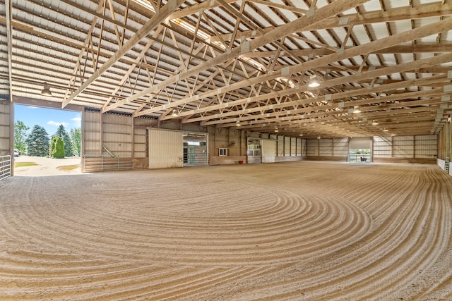 view of horse barn