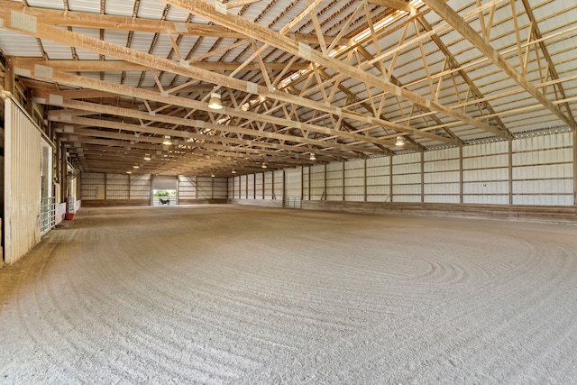 view of horse barn