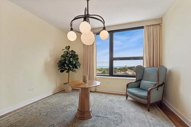 unfurnished room featuring hardwood / wood-style flooring