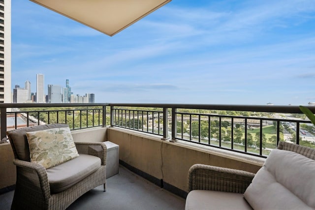 view of balcony