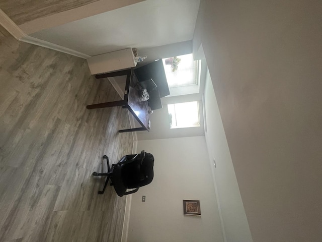 interior space featuring wood finished floors