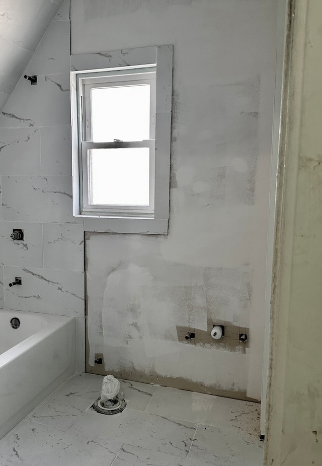 bathroom featuring tile flooring