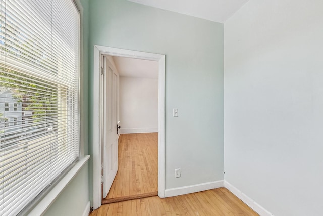 interior space featuring light wood-type flooring