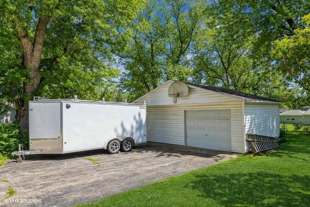 37876 N Watts Ave, Spring Grove, IL 60081 - detached garage featuring asphalt driveway