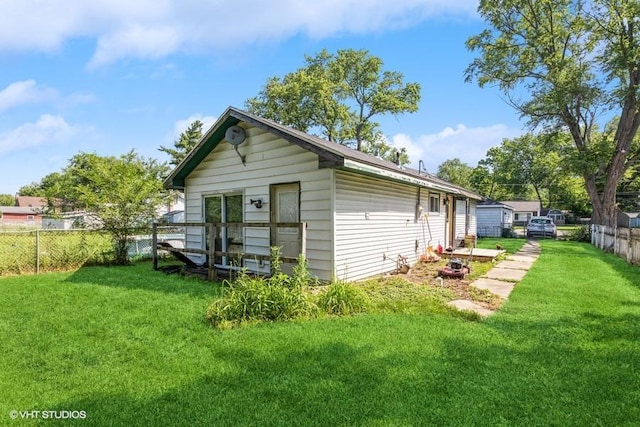 exterior space featuring a yard