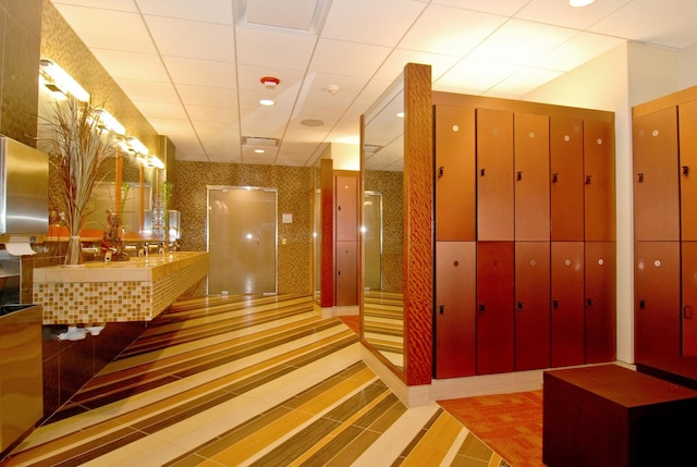 bathroom featuring tile patterned floors