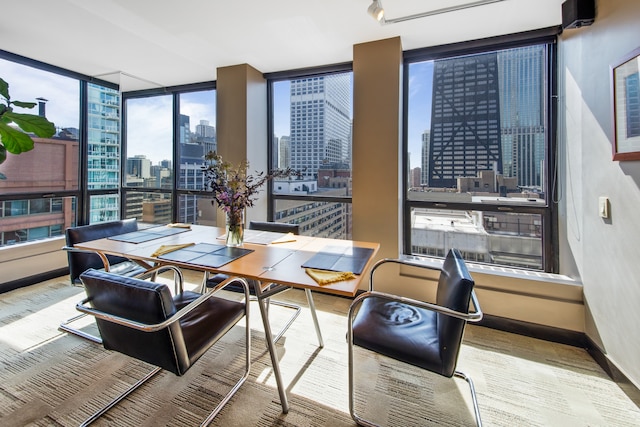 interior space with plenty of natural light