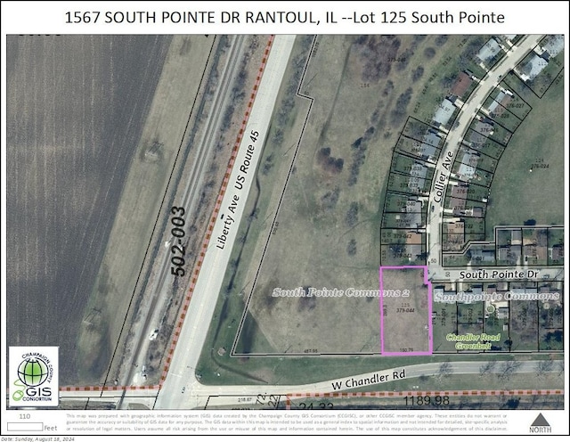 1567 S Pointe Dr, Rantoul IL, 61866 land for sale