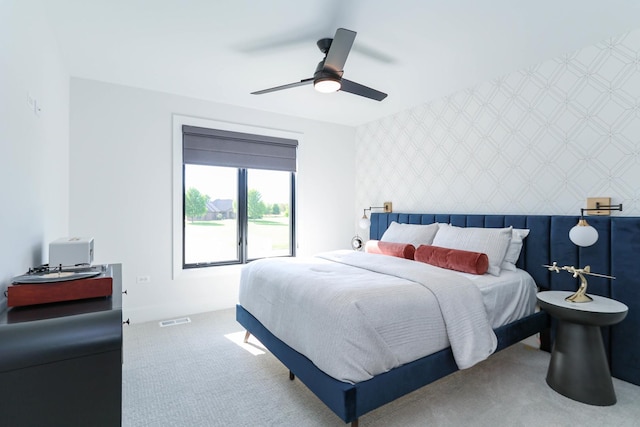 15W601 Grant St, Burr Ridge, IL 60527 - bedroom with ceiling fan and carpet floors