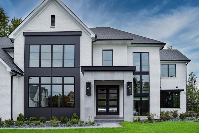 view of front of home featuring french doors