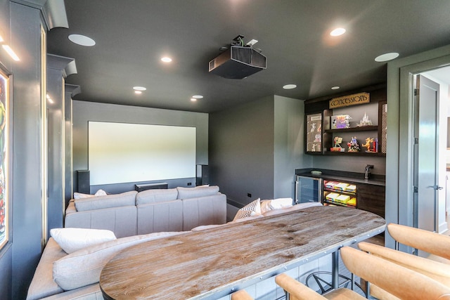 15W601 Grant St, Burr Ridge, IL 60527 - home theater room with indoor bar