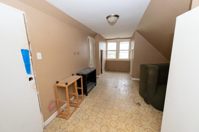 bonus room featuring lofted ceiling