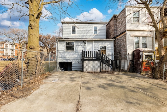 view of back of property