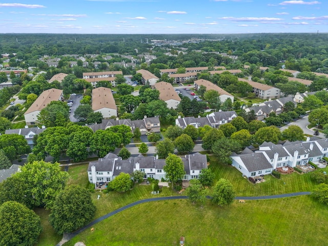 drone / aerial view featuring a residential view