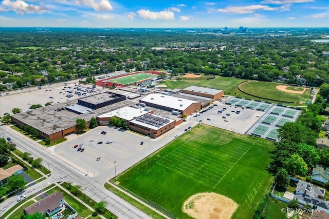 birds eye view of property