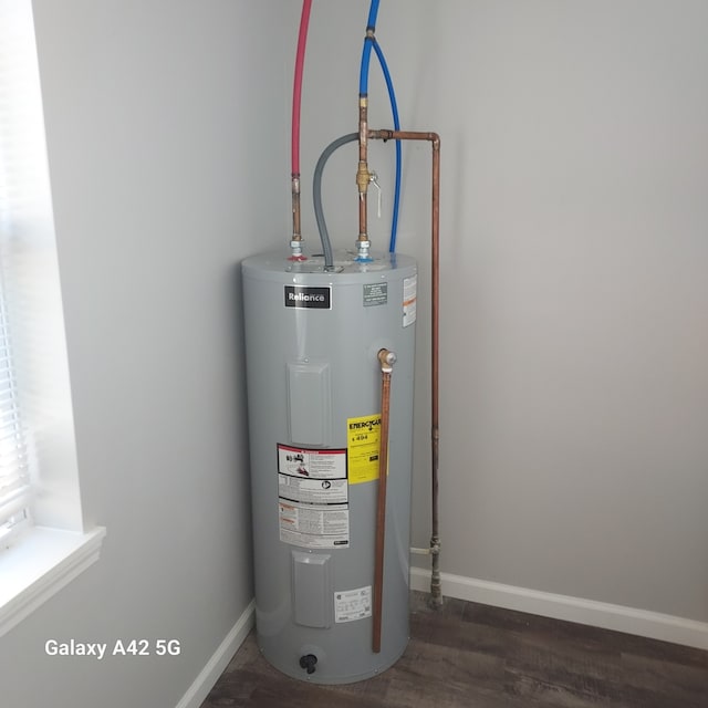 utilities featuring electric water heater