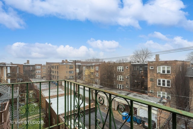 view of balcony