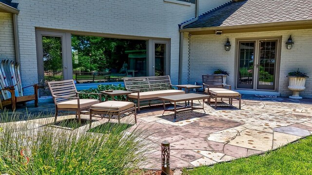 view of patio / terrace with french doors