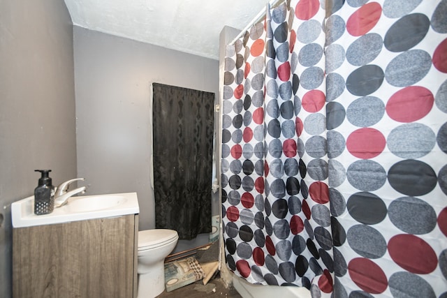 bathroom with sink and toilet