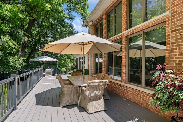 view of wooden terrace