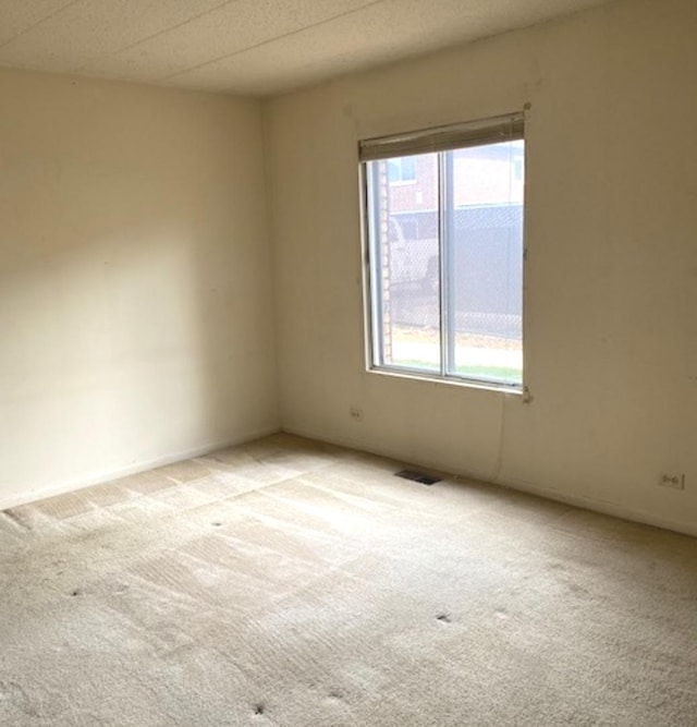 empty room with light carpet