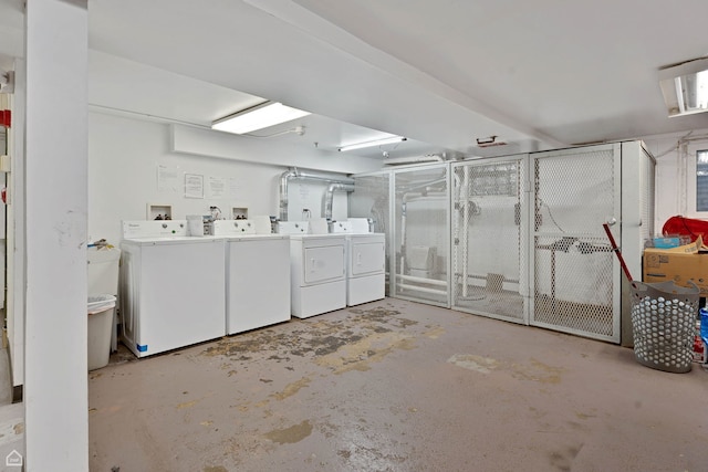 879 Trace Dr Unit 106, Buffalo Grove, IL 60089 - basement with washer and dryer